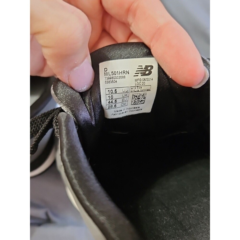 New Balance 501 Retro Sneakers  ML501HRN Grey On Grey Trackster Ripple Sole 10.5 - Picture 7 of 11
